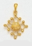 Pendentif du plerin Or Jaune 750ml modle COMPOS2