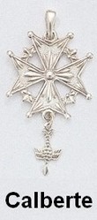 Croix huguenote Argent 925 modle CALBERTE