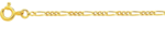 Chaine maille Cheval-Alterne Or Jaune 750ml modle CG528.17